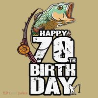70 Years Old Fishing Fisherman Angler 70th Birthday T-Shirt thumb 7