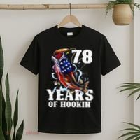 78 Years Of Hookin Funny America Bass Fishing 78th Birthday T-Shirt thumb 2