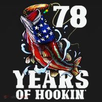 78 Years Of Hookin Funny America Bass Fishing 78th Birthday Polo thumb 3