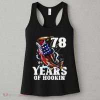 78 Years Of Hookin Funny America Bass Fishing 78th Birthday Women's Tank Top thumb 3