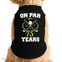 75 Years Old Happy 75th Birthday Present for Golfers Doggie Tank thumb 0