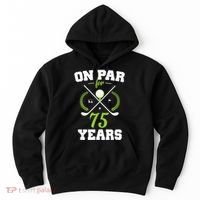 75 Years Old Happy 75th Birthday Present for Golfers Hoodie thumb 0