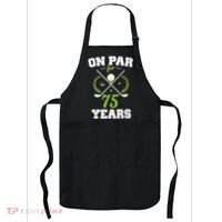 75 Years Old Happy 75th Birthday Present for Golfers Apron thumb 0