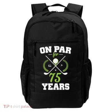 75 Years Old Happy 75th Birthday Present for Golfers Backpack
