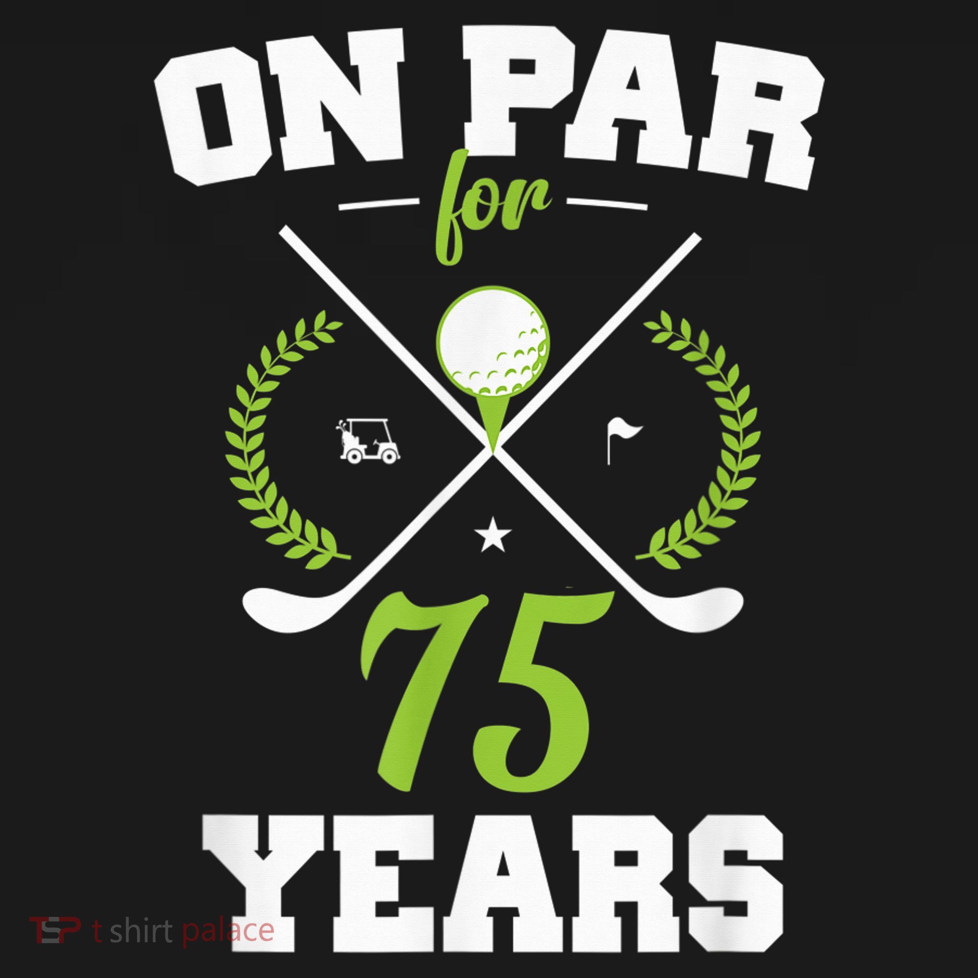 75 Years Old Happy 75th Birthday Present for Golfers Coaster