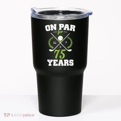 75 Years Old Happy 75th Birthday Present for Golfers Tumbler