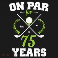 75 Years Old Happy 75th Birthday Present for Golfers Mousepad thumb 1