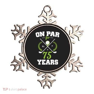 75 Years Old Happy 75th Birthday Present for Golfers Ornament