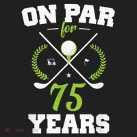75 Years Old Happy 75th Birthday Present for Golfers Hat thumb 2