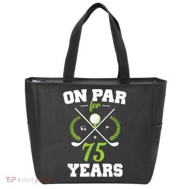 75 Years Old Happy 75th Birthday Present for Golfers Tote Bag