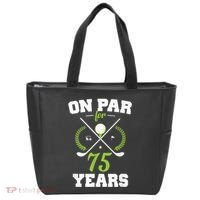 75 Years Old Happy 75th Birthday Present for Golfers Tote Bag thumb 0