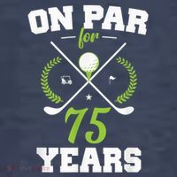 75 Years Old Happy 75th Birthday Present for Golfers Tank Top thumb 6