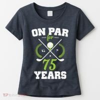 75 Years Old Happy 75th Birthday Present for Golfers Women's T-Shirt thumb 0