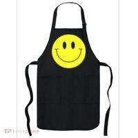 70s Yellow Smile Face Cute Happy Peace Smiling Face Apron thumb 0