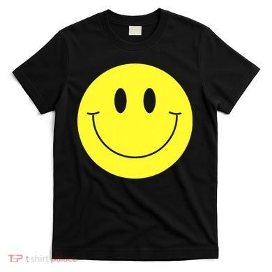 70s Yellow Smile Face Cute Happy Peace Smiling Face T-Shirt