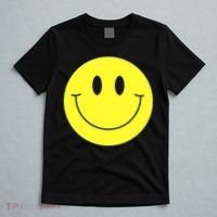 70s Yellow Smile Face Cute Happy Peace Smiling Face T-Shirt thumb 5
