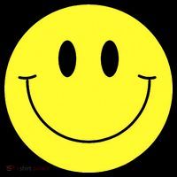 70s Yellow Smile Face Cute Happy Peace Smiling Face Coaster thumb 2