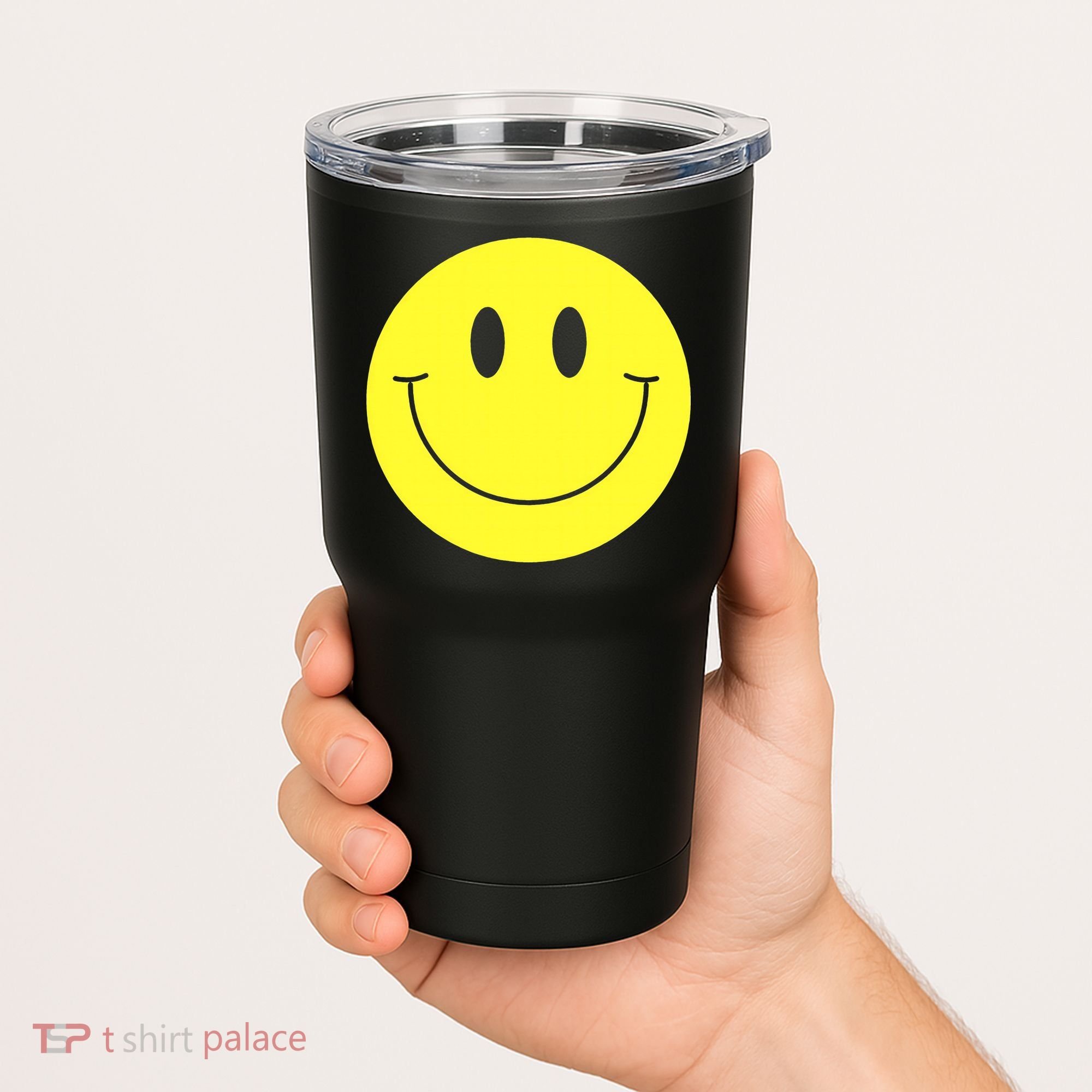70s Yellow Smile Face Cute Happy Peace Smiling Face Tumbler