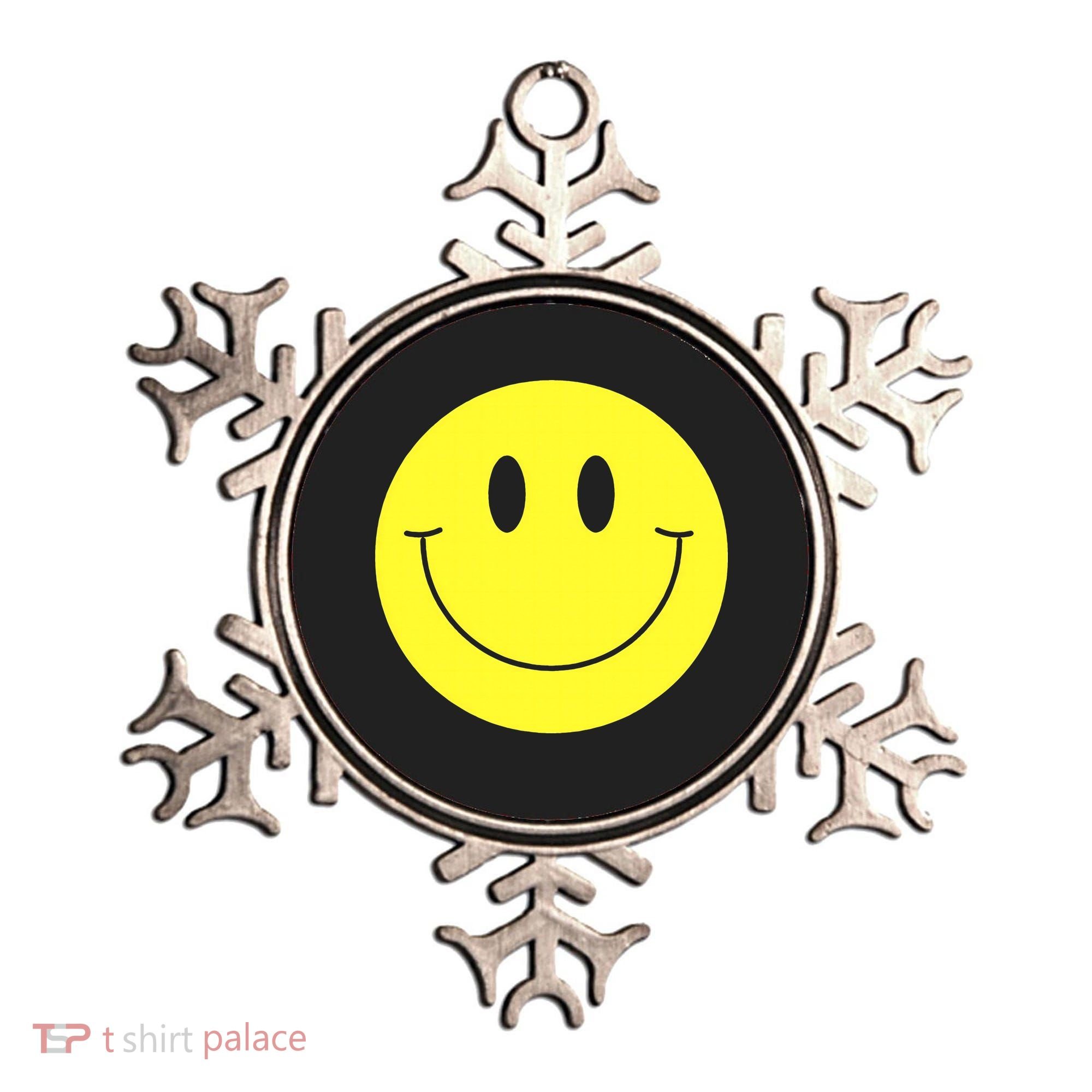70s Yellow Smile Face Cute Happy Peace Smiling Face Ornament