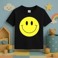 70s Yellow Smile Face Cute Happy Peace Smiling Face Toddler T-Shirt thumb 3