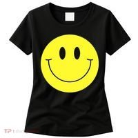 70s Yellow Smile Face Cute Happy Peace Smiling Face Women's T-Shirt thumb 0
