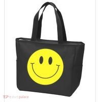 70s Yellow Smile Face Cute Happy Peace Smiling Face Tote Bag thumb 3