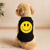 70s Yellow Smile Face Cute Happy Peace Smiling Face Doggie Tank thumb 2