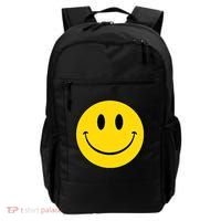 70s Yellow Smile Face Cute Happy Peace Smiling Face Backpack thumb 0