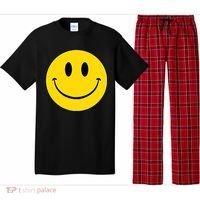 70s Yellow Smile Face Cute Happy Peace Smiling Face Pajama Set thumb 0