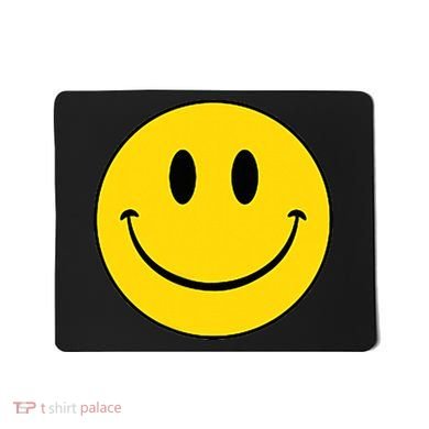 70s Yellow Smile Face Cute Happy Peace Smiling Face Mousepad