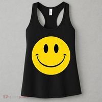 70s Yellow Smile Face Cute Happy Peace Smiling Face Women's Tank Top thumb 3