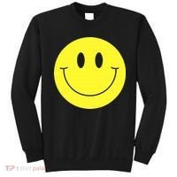 70s Yellow Smile Face Cute Happy Peace Smiling Face Sweatshirt thumb 0