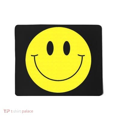 70s Yellow Smile Face Cute Happy Peace Smiling Face Mousepad