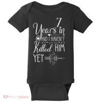 7 Years Wedding Anniversary  Baby Bodysuit thumb 0