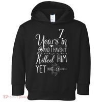 7 Years Wedding Anniversary  Toddler Hoodie thumb 0