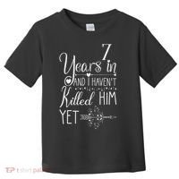 7 Years Wedding Anniversary  Toddler T-Shirt thumb 0