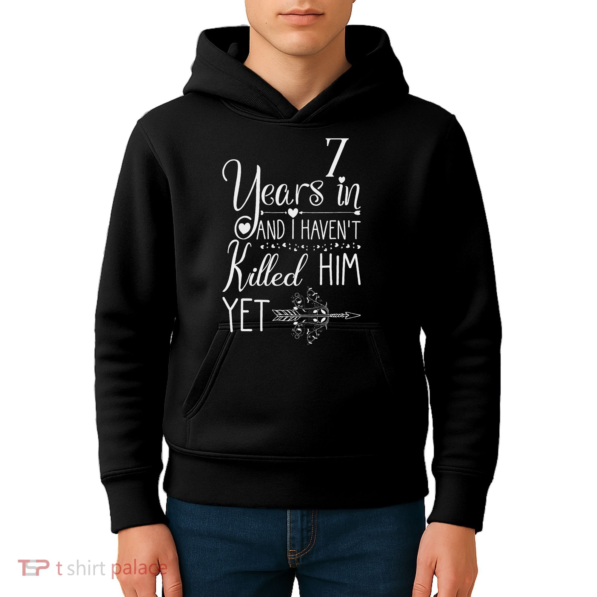7 Years Wedding Anniversary  Kids Hoodie