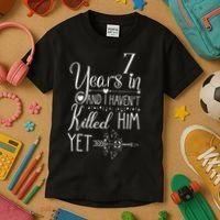 7 Years Wedding Anniversary  Kids T-Shirt thumb 3