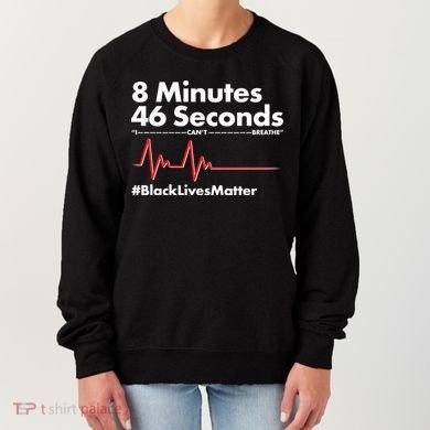 8 Mintues 46 Seconds I Can't Breathe #BLM Women's Sweatshirt