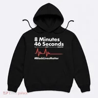8 Mintues 46 Seconds I Can't Breathe #BLM Hoodie thumb 0