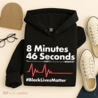 8 Mintues 46 Seconds I Can't Breathe #BLM Hoodie thumb 4