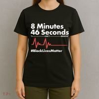 8 Mintues 46 Seconds I Can't Breathe #BLM T-Shirt thumb 4