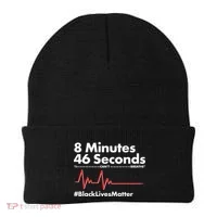 8 Mintues 46 Seconds I Can't Breathe #BLM Beanie thumb 0