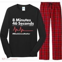 8 Mintues 46 Seconds I Can't Breathe #BLM Long Sleeve Pajama Set thumb 0