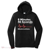 8 Mintues 46 Seconds I Can't Breathe #BLM Women's Hoodie thumb 0