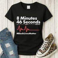 8 Mintues 46 Seconds I Can't Breathe #BLM Women's T-Shirt thumb 3