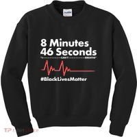 8 Mintues 46 Seconds I Can't Breathe #BLM Kids Sweatshirt thumb 0