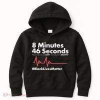 8 Mintues 46 Seconds I Can't Breathe #BLM Kids Hoodie thumb 0