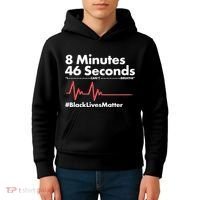 8 Mintues 46 Seconds I Can't Breathe #BLM Kids Hoodie thumb 4