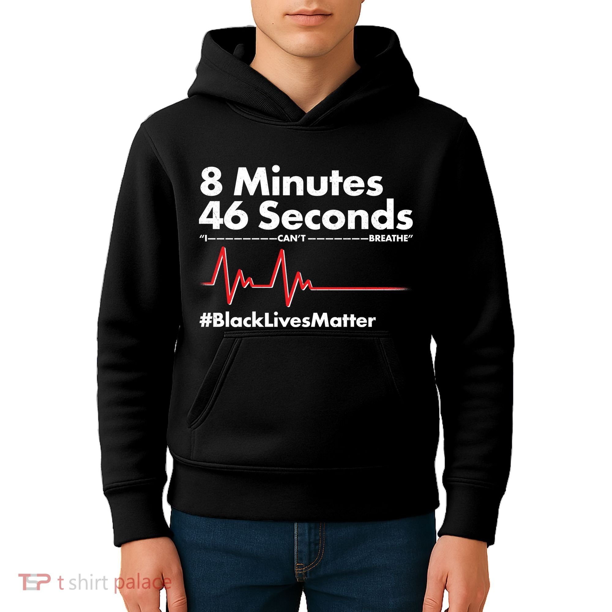 8 Mintues 46 Seconds I Can't Breathe #BLM Kids Hoodie